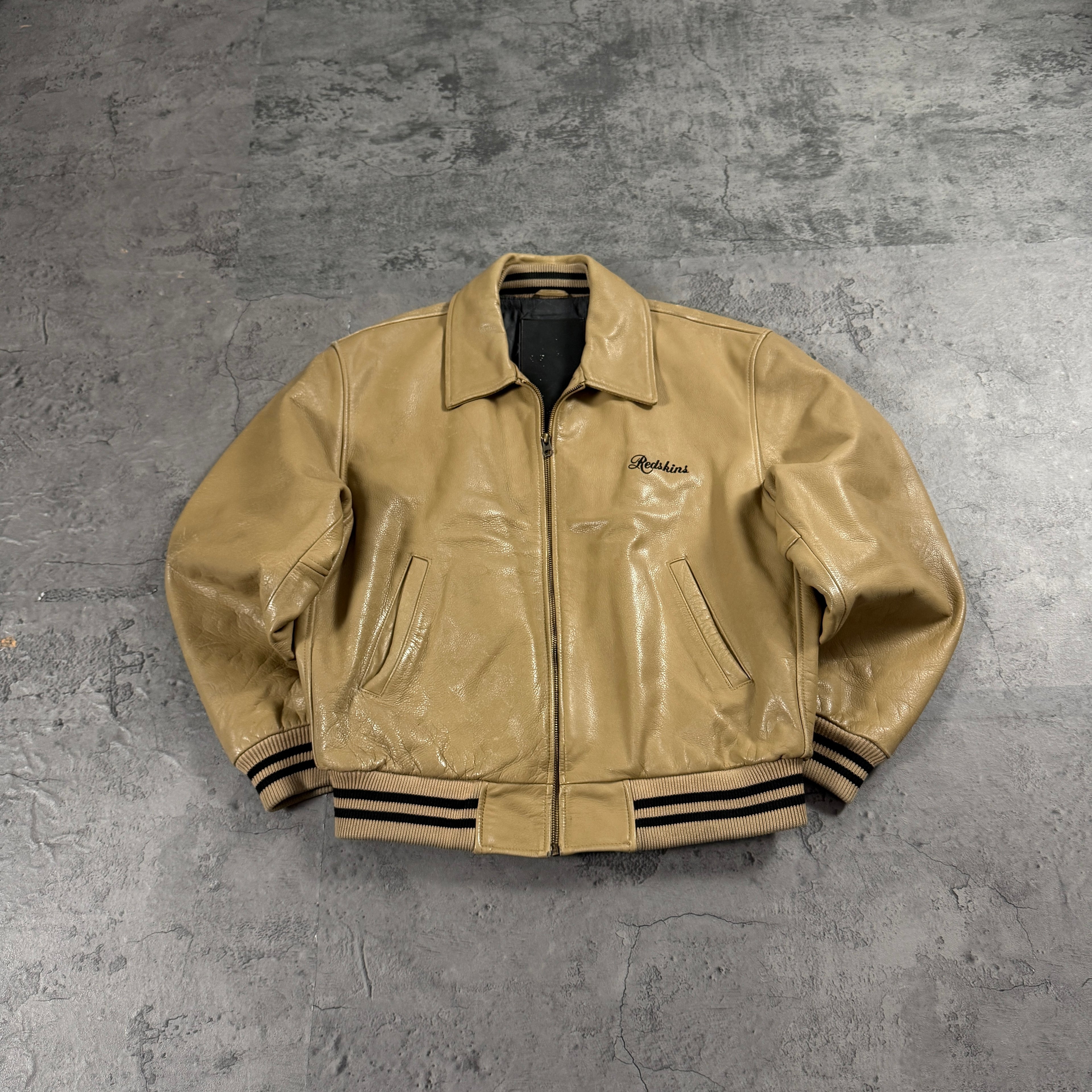 Vintage Redskins Lederjacke (L)