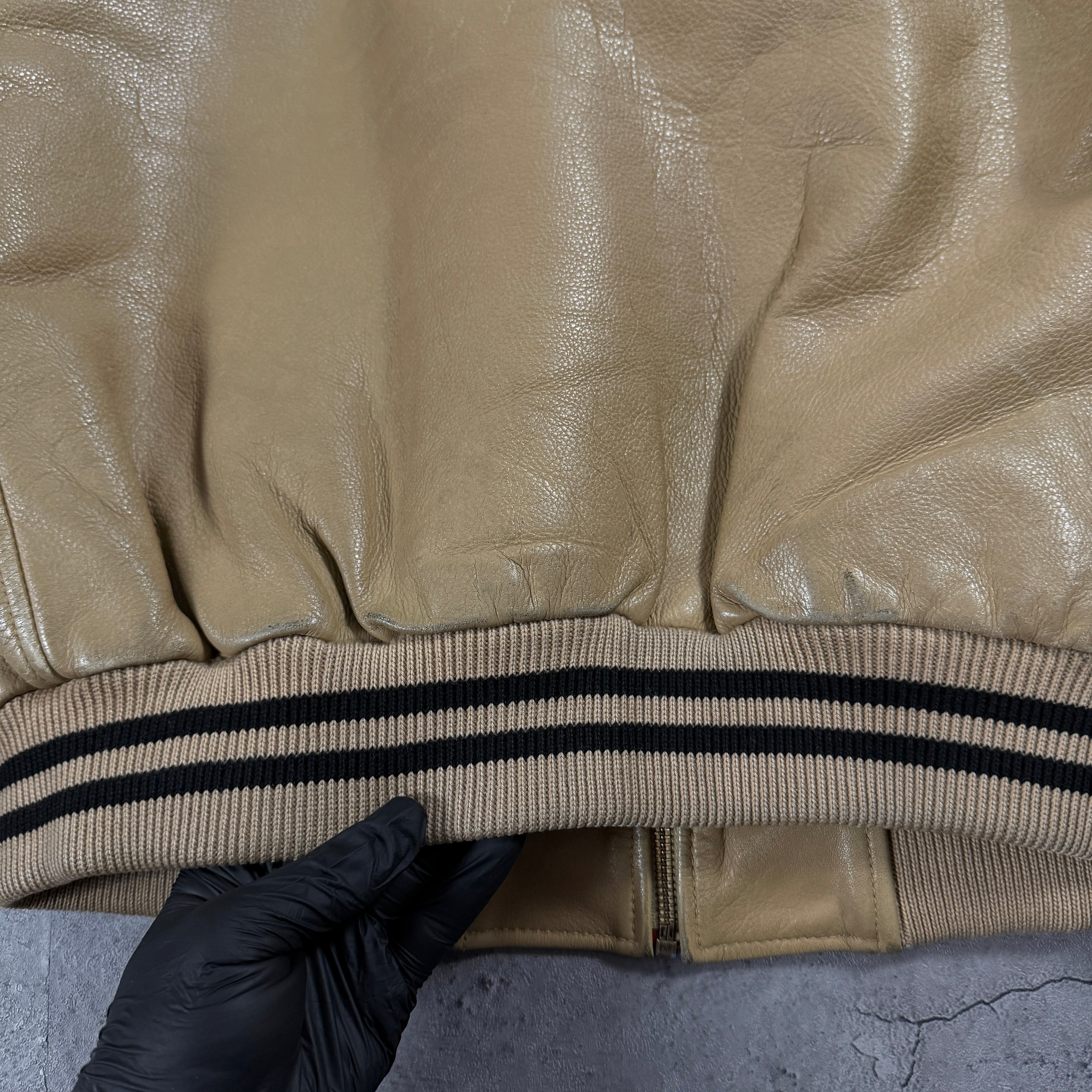 Vintage Redskins Lederjacke (L)