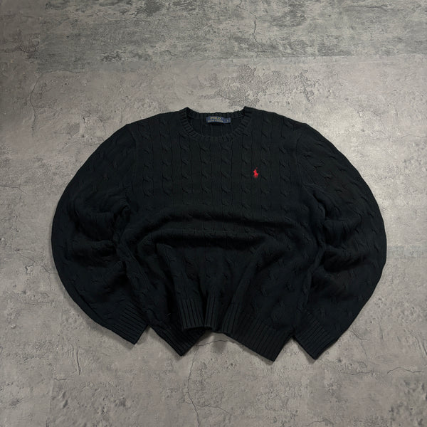 Ralph Lauren Strickpullover Zopfmuster (L)