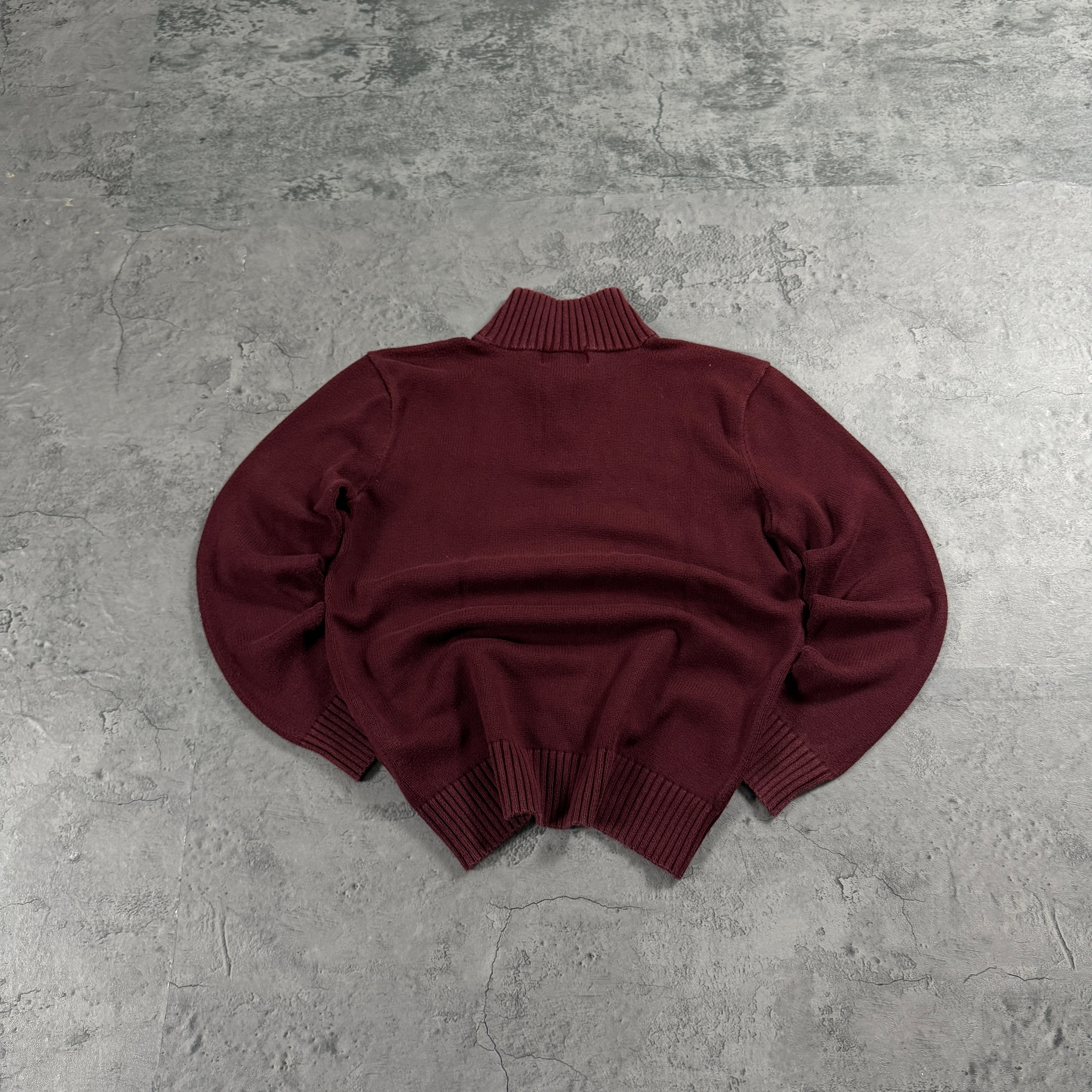Vintage Ralph Lauren 1/4 Knopf Strickpullover (S)
