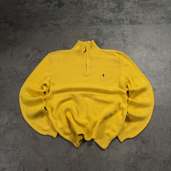 Vintage Ralph Lauren 1/4 Zip Strickpullover (M)
